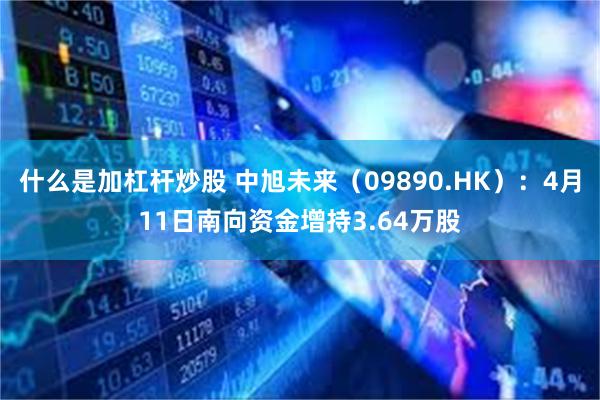 什么是加杠杆炒股 中旭未来（09890.HK）：4月11日南向资金增持3.64万股