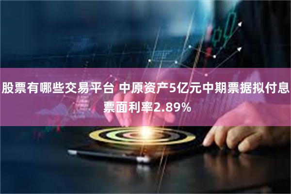 股票有哪些交易平台 中原资产5亿元中期票据拟付息 票面利率2.89%