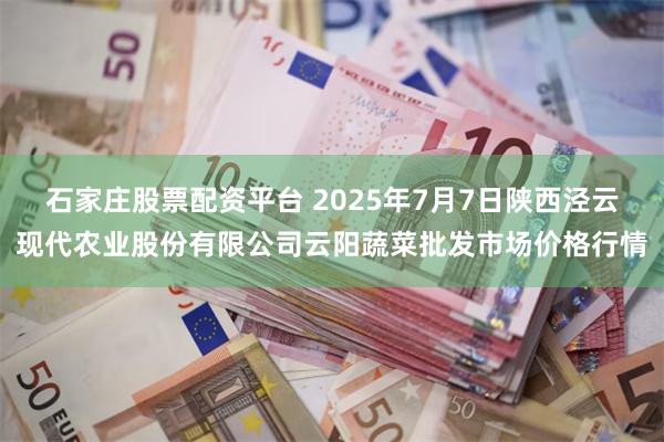 石家庄股票配资平台 2025年7月7日陕西泾云现代农业股份有限公司云阳蔬菜批发市场价格行情
