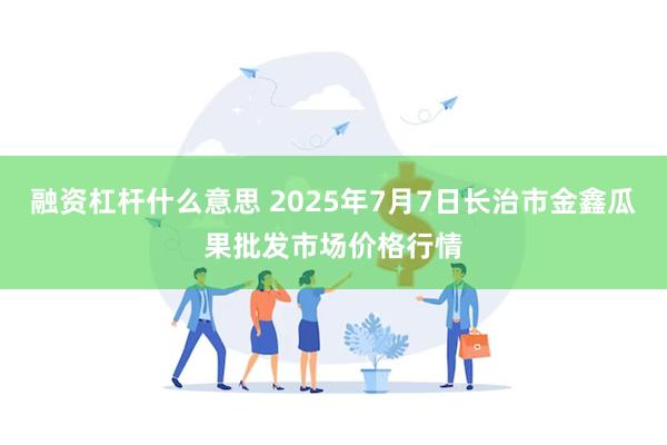 融资杠杆什么意思 2025年7月7日长治市金鑫瓜果批发市场价格行情