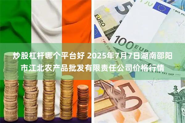 炒股杠杆哪个平台好 2025年7月7日湖南邵阳市江北农产品批发有限责任公司价格行情