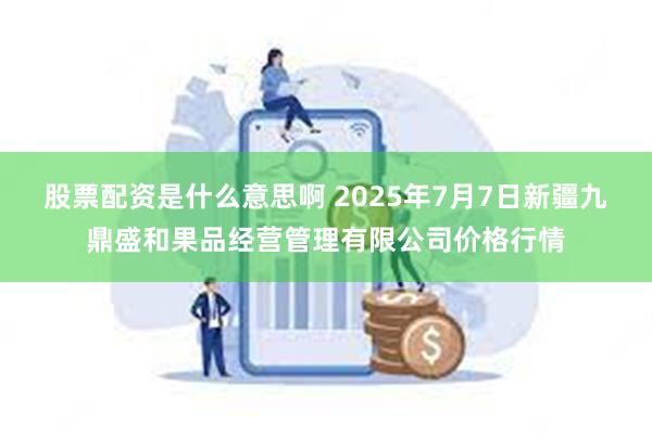股票配资是什么意思啊 2025年7月7日新疆九鼎盛和果品经营管理有限公司价格行情