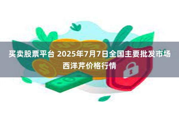 买卖股票平台 2025年7月7日全国主要批发市场西洋芹价格行情