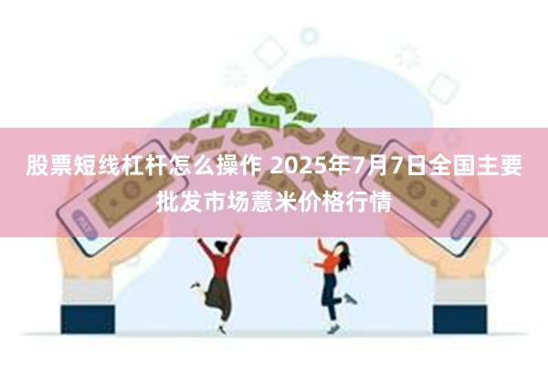 股票短线杠杆怎么操作 2025年7月7日全国主要批发市场薏米价格行情