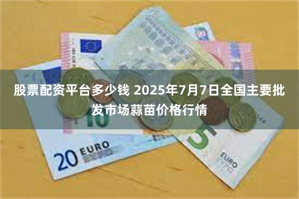 股票配资平台多少钱 2025年7月7日全国主要批发市场蒜苗价格行情
