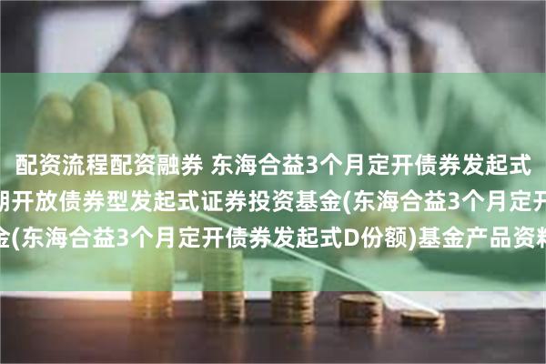 配资流程配资融券 东海合益3个月定开债券发起式D: 东海合益3个月定期开放债券型发起式证券投资基金(东海合益3个月定开债券发起式D份额)基金产品资料概要
