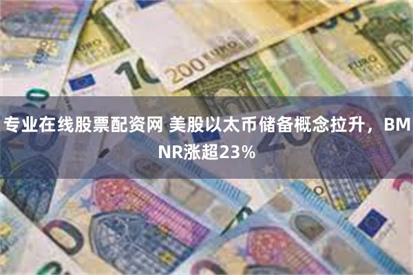 专业在线股票配资网 美股以太币储备概念拉升，BMNR涨超23