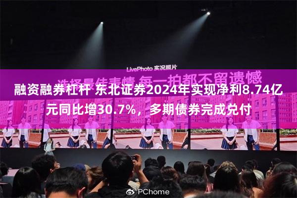 融资融券杠杆 东北证券2024年实现净利8.74亿元同比增30.7%，多期债券完成兑付