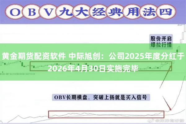 黄金期货配资软件 中际旭创:公司2025年度分红于2026年4月30日实施完毕