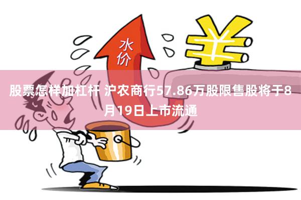 股票怎样加杠杆 沪农商行57.86万股限售股将于8月19日上市流通