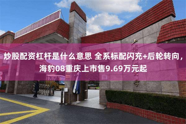炒股配资杠杆是什么意思 全系标配闪充+后轮转向，海豹08重庆上市售9.69万元起
