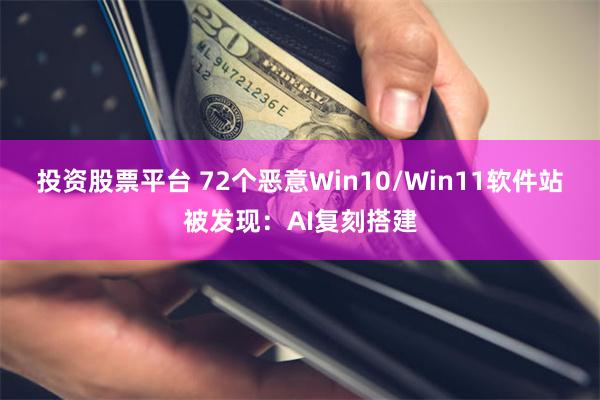 投资股票平台 72个恶意Win10/Win11软件站被发现：AI复刻搭建