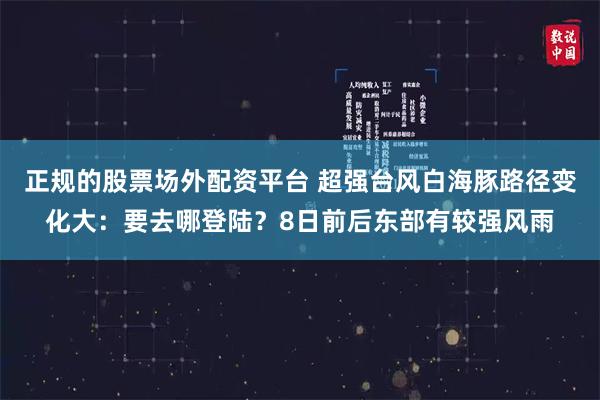 正规的股票场外配资平台 超强台风白海豚路径变化大：要去哪登陆？8日前后东部有较强风雨