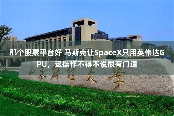 那个股票平台好 马斯克让SpaceX只用英伟达GPU，这操作不得不说很有门道