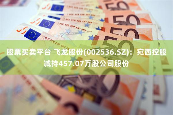 股票买卖平台 飞龙股份(002536.SZ)：宛西控股减持457.07万股公司股份