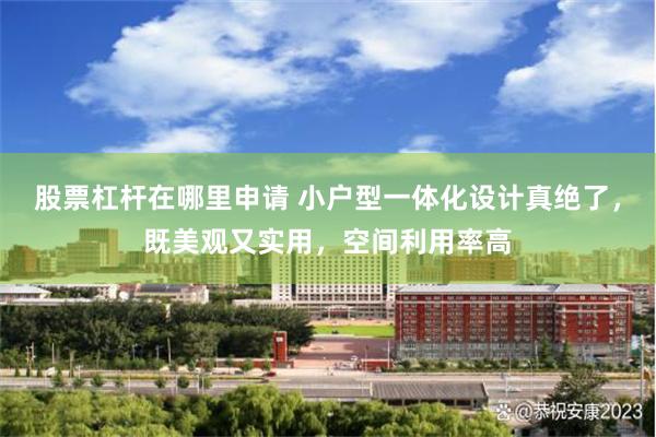 股票杠杆在哪里申请 小户型一体化设计真绝了，既美观又实用，空间利用率高